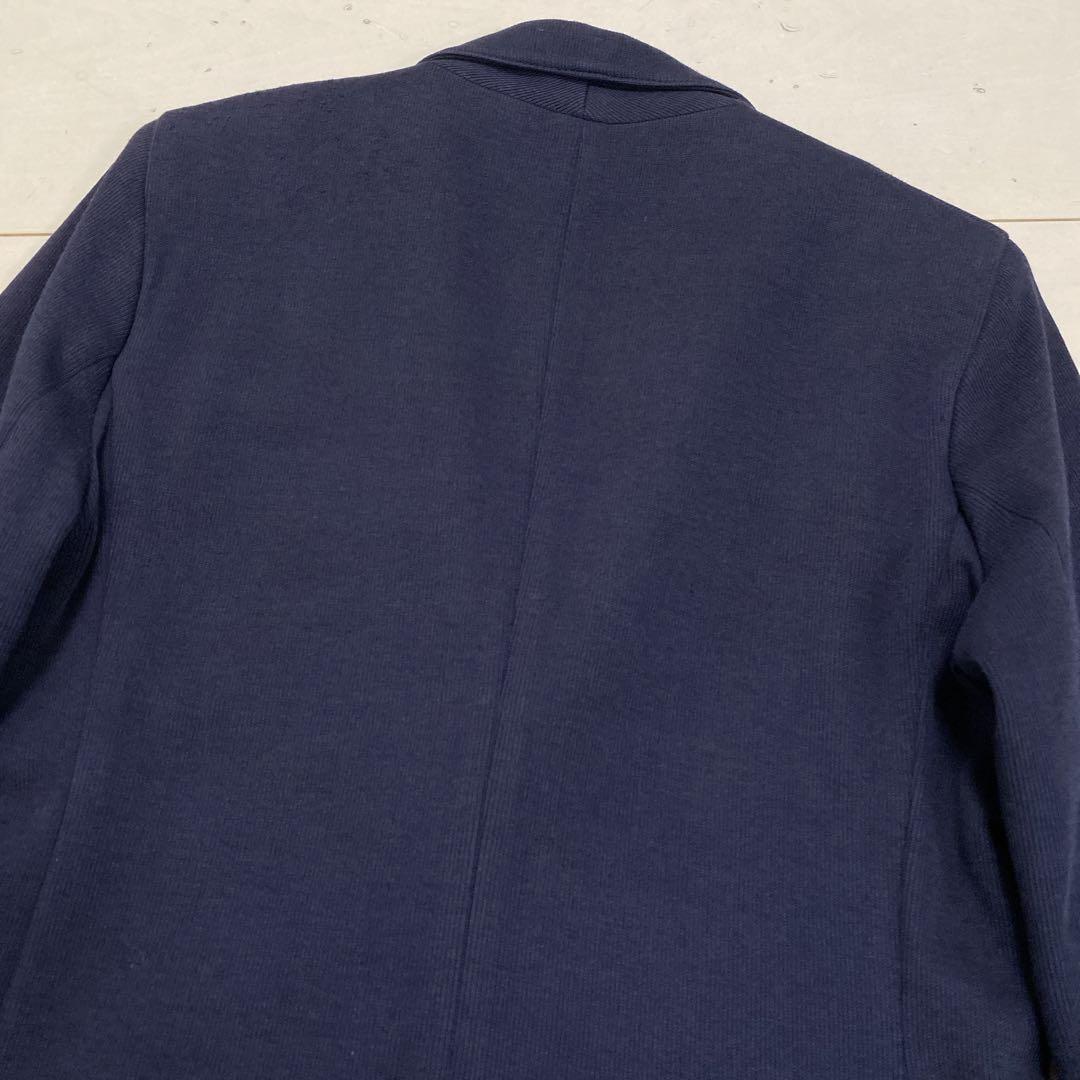良品　ポロラルフローレン　レディース　ニットコットンブレザー　４　Ｍ相当　紺金