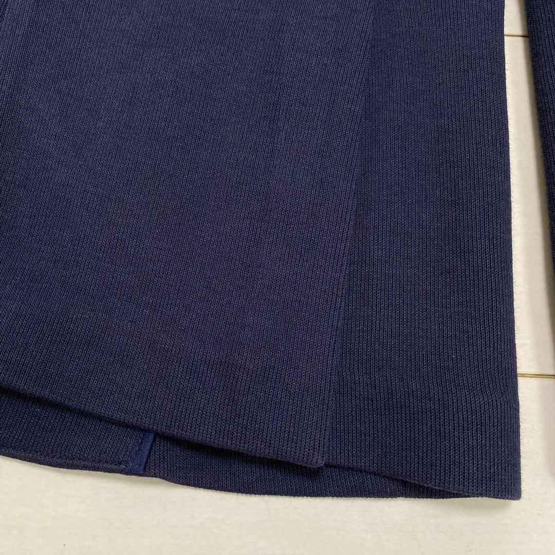 良品　ポロラルフローレン　レディース　ニットコットンブレザー　４　Ｍ相当　紺金