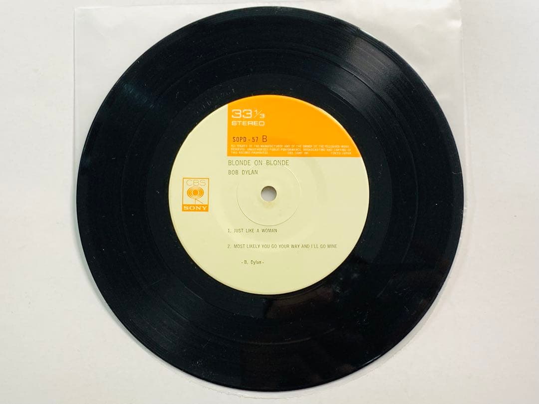 EP盤☆ボブ・ディラン/ブロンド・オン・ブロンド SOPD57 7インチ 廃盤
