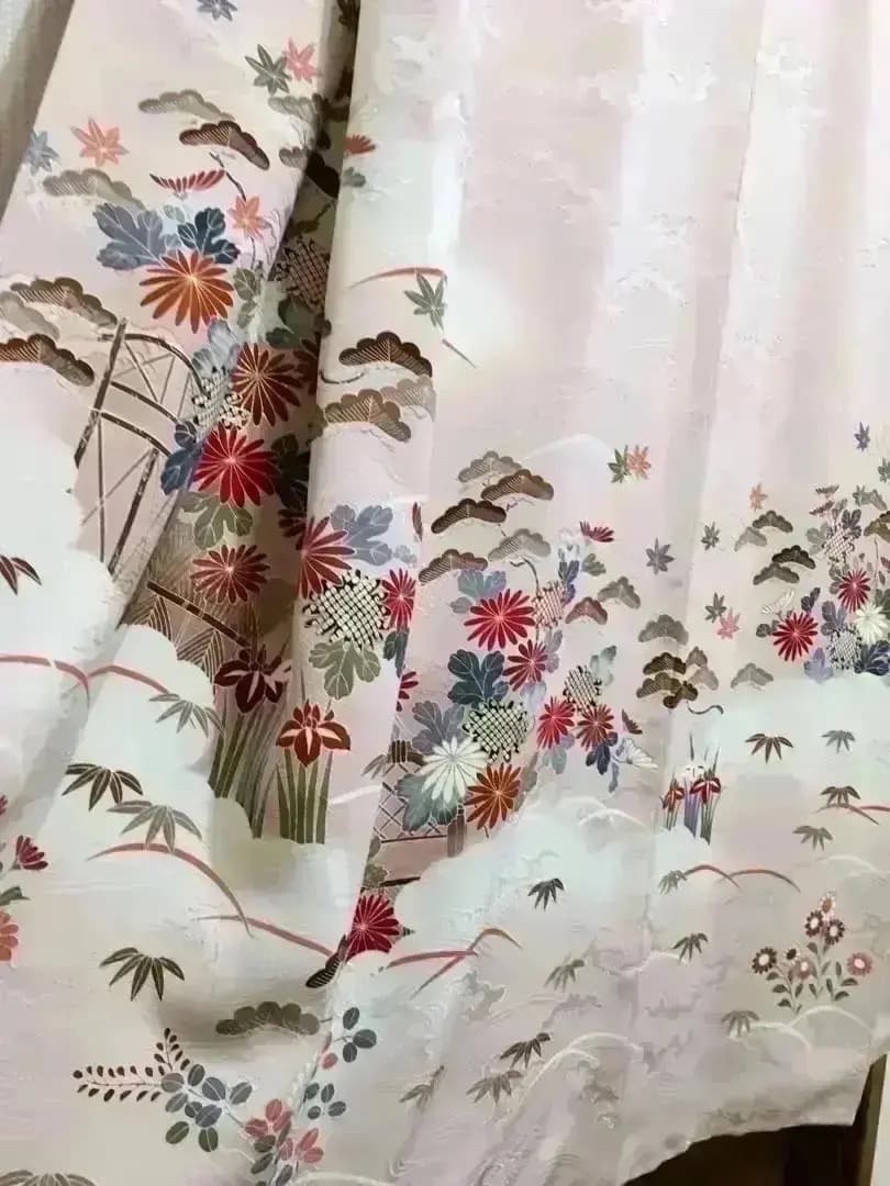 厳選落款有 着物訪問着 格調高く御所解文様 秀逸地紋は波間波頭 ご入学 ご卒業式