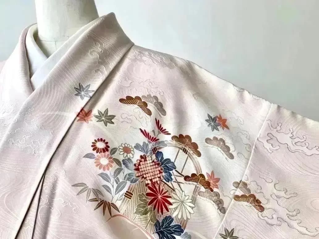 厳選落款有 着物訪問着 格調高く御所解文様 秀逸地紋は波間波頭 ご入学 ご卒業式