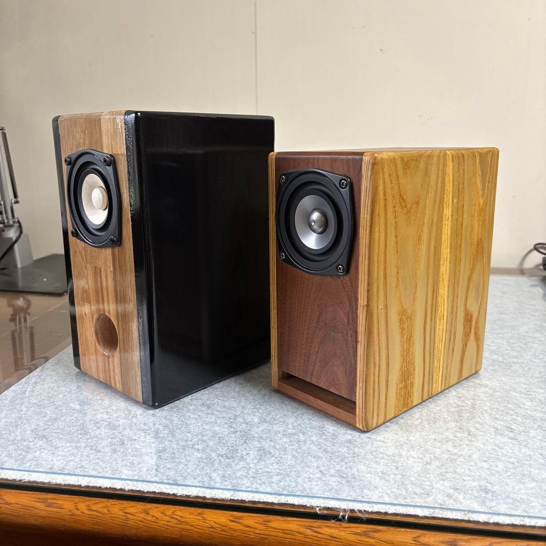 マークオーディオom-mf4-mica搭載自作スピーカー　ラビリンス・バスレフ型