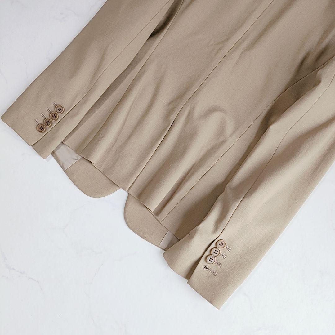 美品✨セオリー 薄手 ウール テーラードジャケット ベージュブラウン M