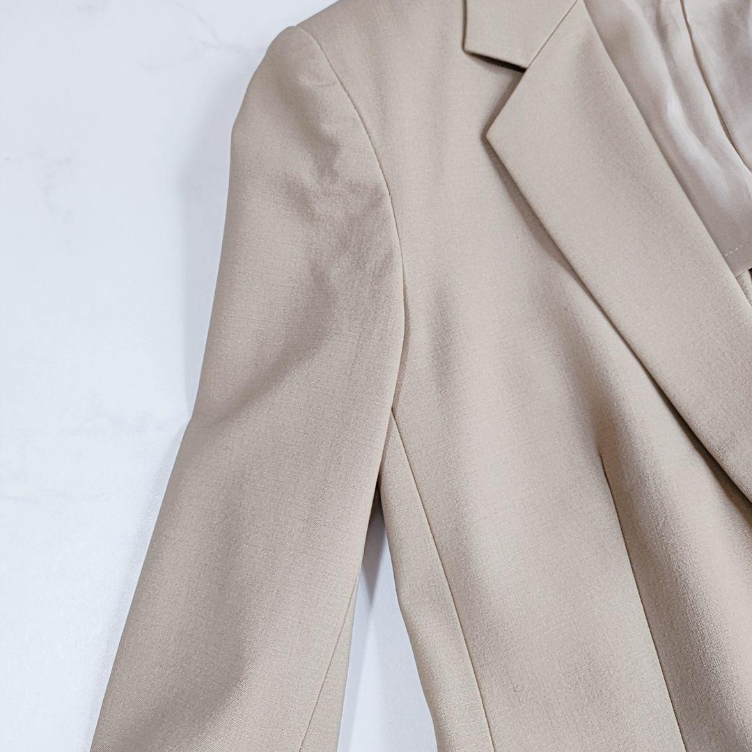 美品✨セオリー 薄手 ウール テーラードジャケット ベージュブラウン M