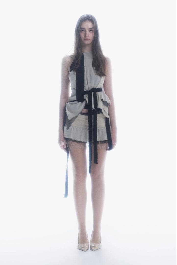 theredthread S flow frill skirt スカート フリル