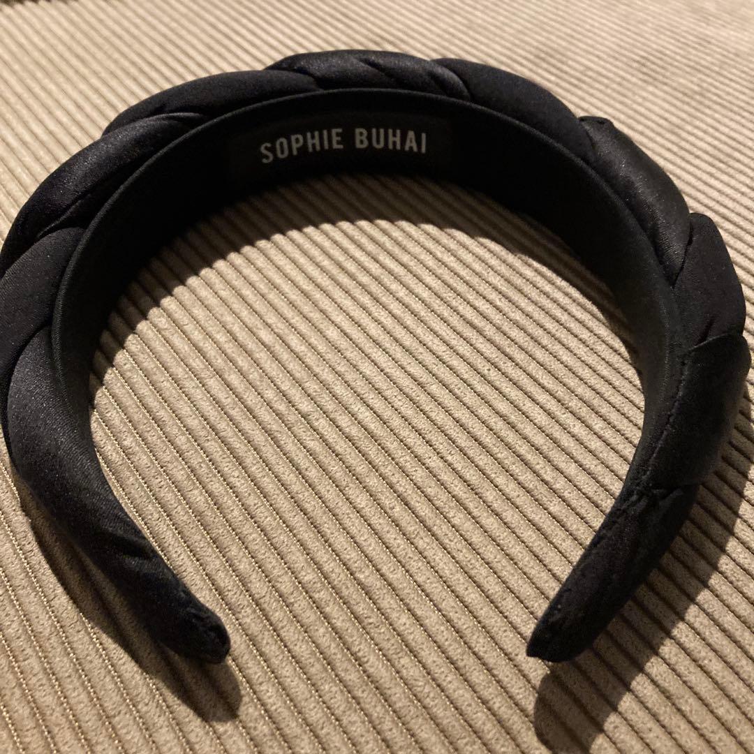 SOPHIE BUHAI ブラック編み込みヘアバンド