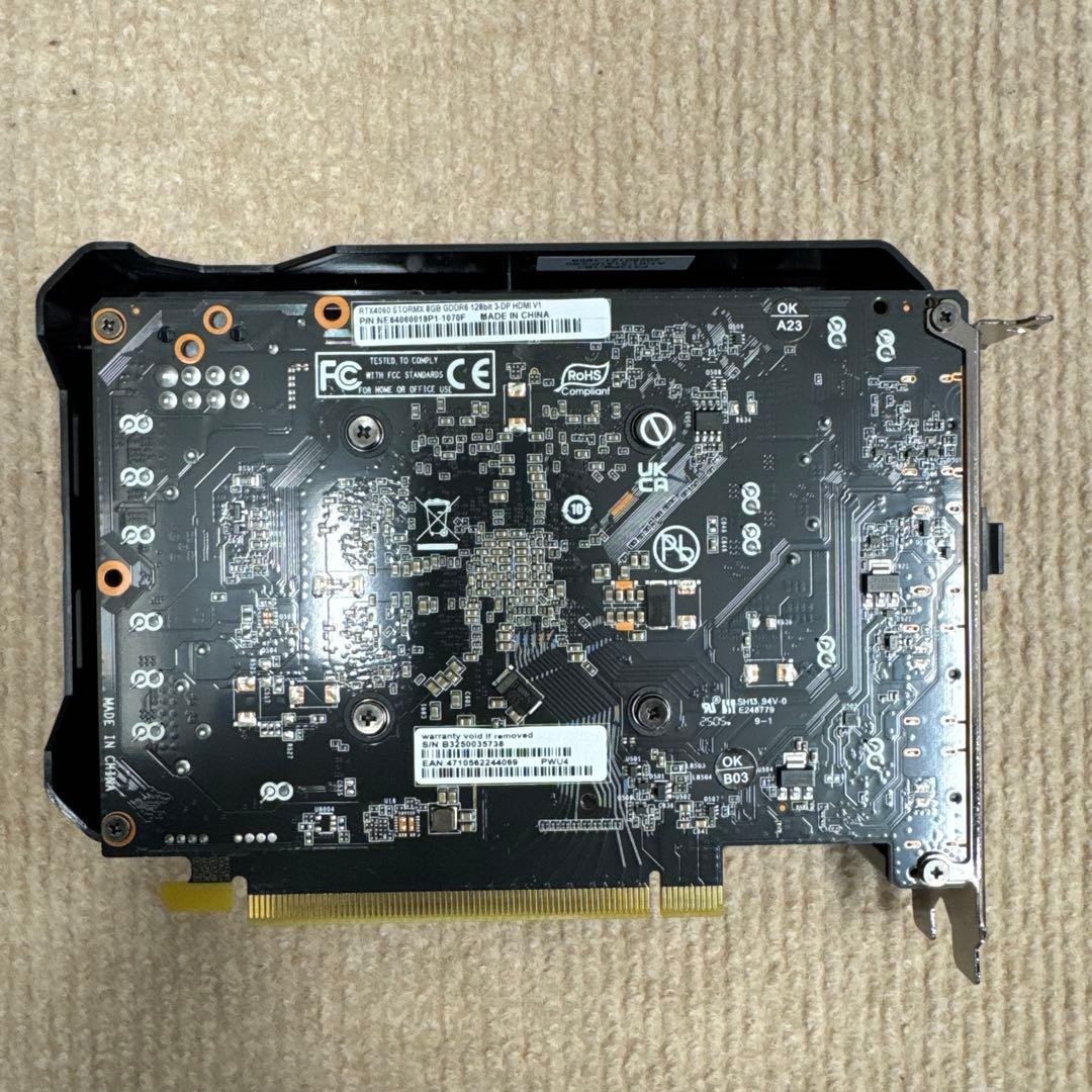 グラフィックボード・グラボ・ビデオカード RTX4060 STORMX 8GB PALIT