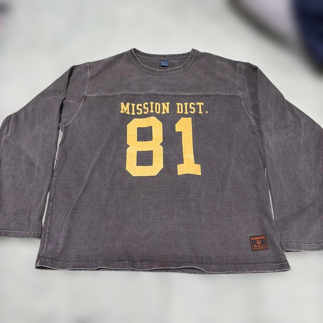 は*様 入手困難品！MISSION DISTRICTフットボールTシャツ！81