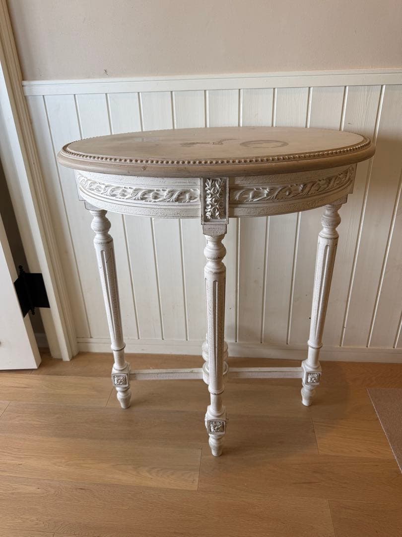 サラグレースSGDサイドオーバルテーブルフローラマスティック　サイドテーブル