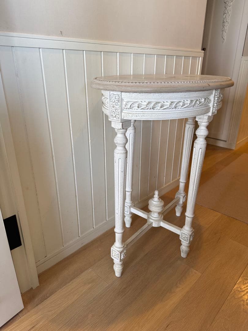 サラグレースSGDサイドオーバルテーブルフローラマスティック　サイドテーブル