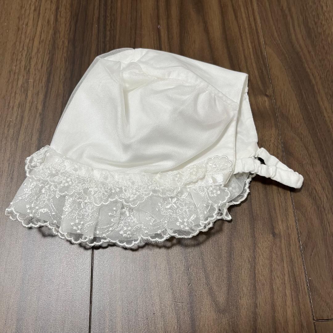 【人気】ファミリア　ベビードレス　セレモニードレス　帽子&2wayオール付き