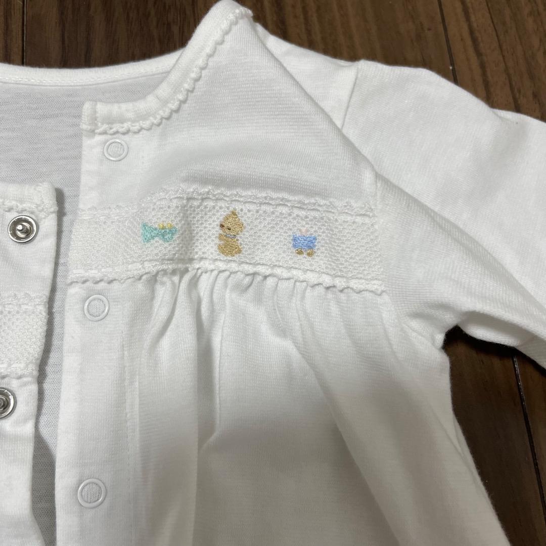 【人気】ファミリア　ベビードレス　セレモニードレス　帽子&2wayオール付き