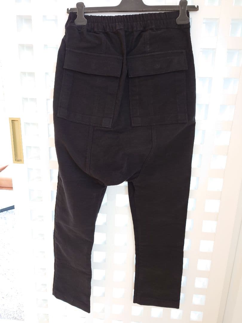 rick owens サルエルパンツ 黒 ゴムウエスト 44