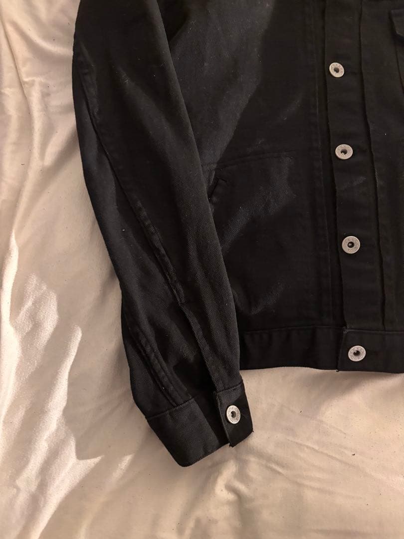 ジャケット・アウター 00s archive black denim jacket y2k