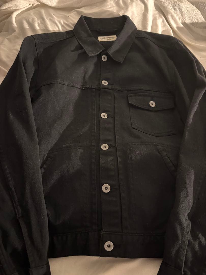 ジャケット・アウター 00s archive black denim jacket y2k