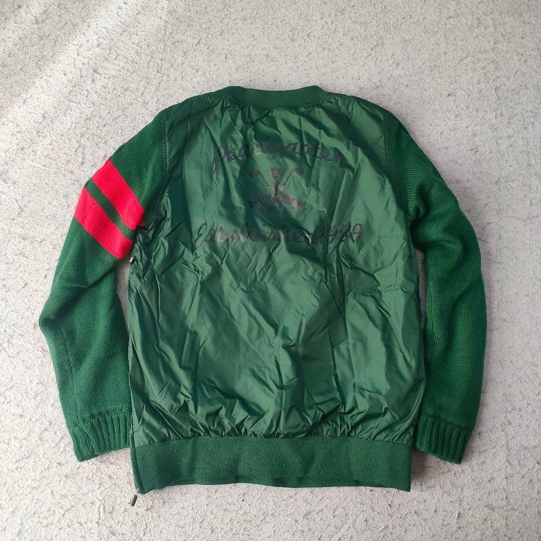 パーリーゲイツ スニード 防風 ナイロン×ニット グリーン a