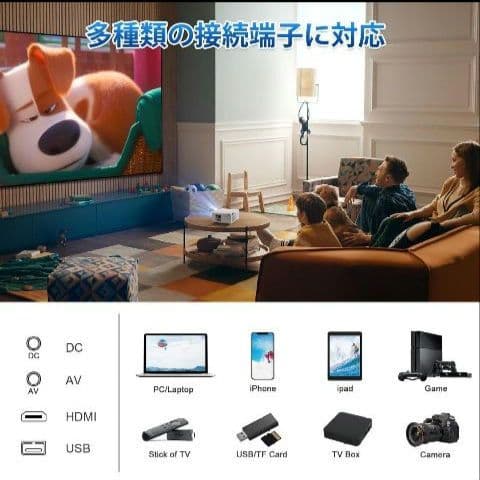 小型 プロジェクター Bluetooth5.3 4K対応