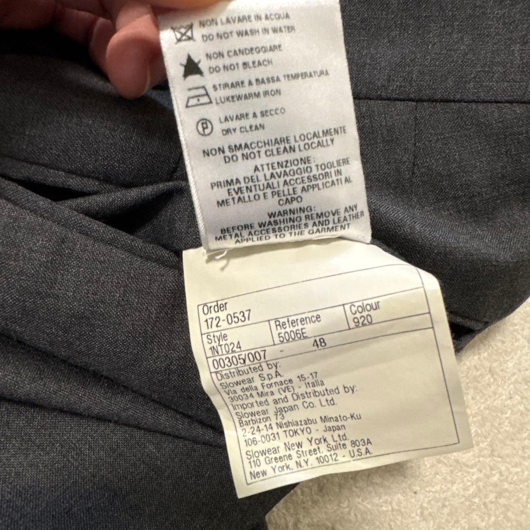 72 未使用　春夏　インコテックス　スラックス　48 グレー