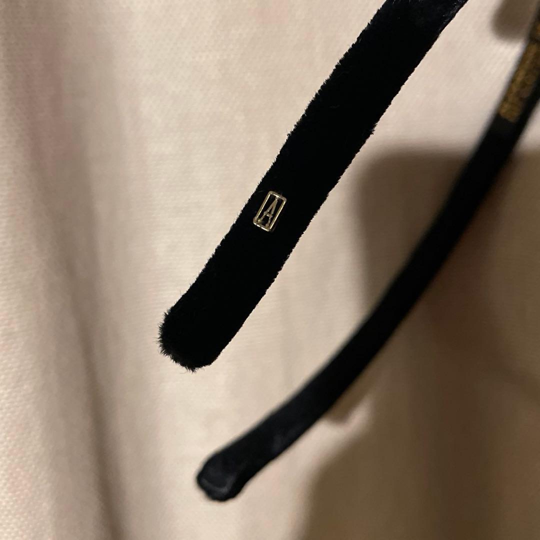 ALEXANDRE DE PARIS ブラック カチューシャ