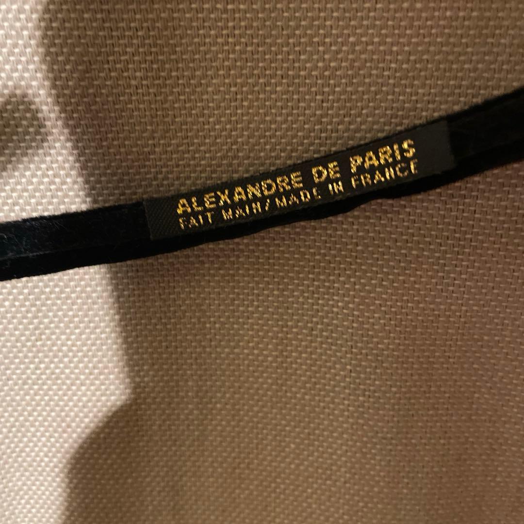 ALEXANDRE DE PARIS ブラック カチューシャ