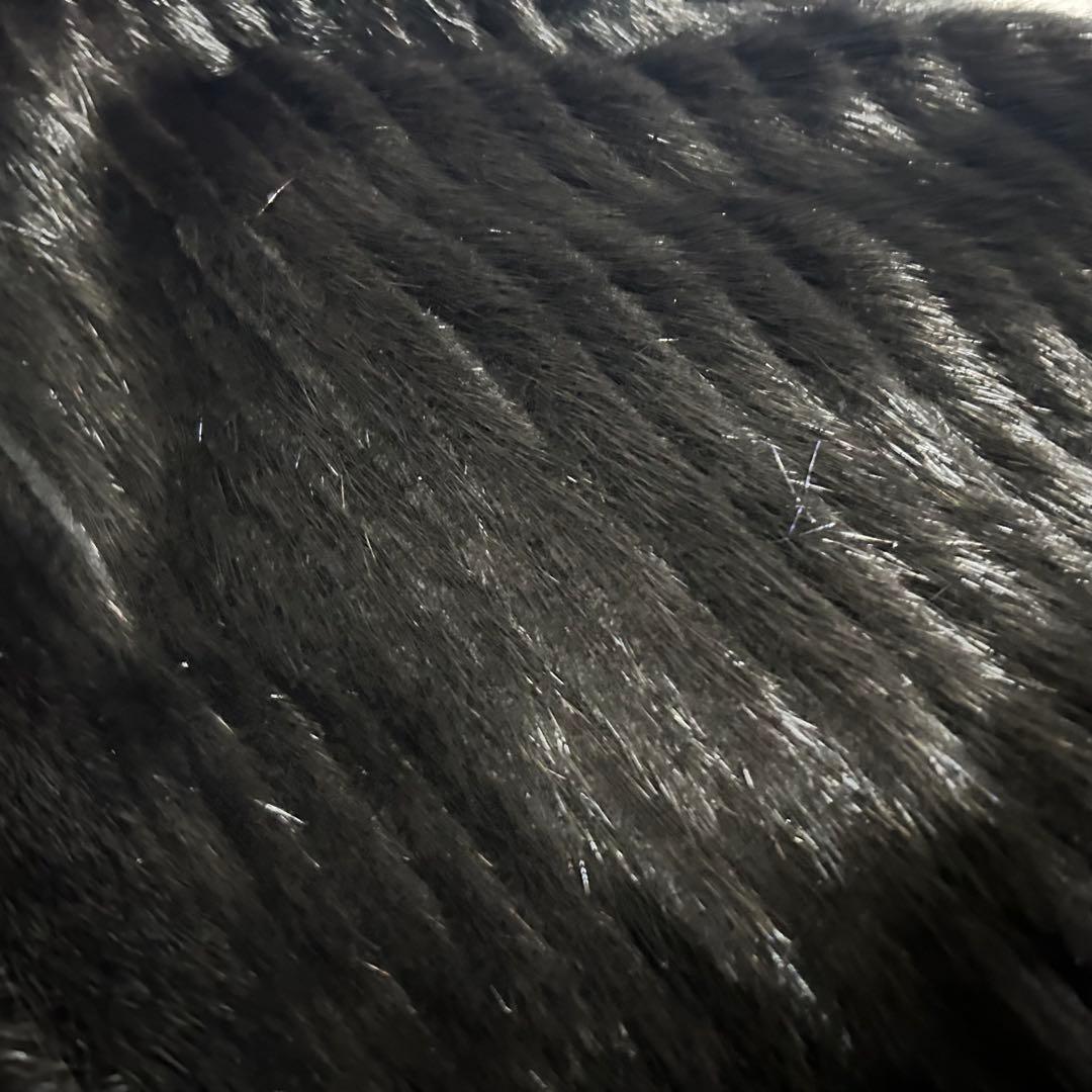 極美品 ミンクファー ラムレザー ブルゾンジャケット リバーシブル 80s