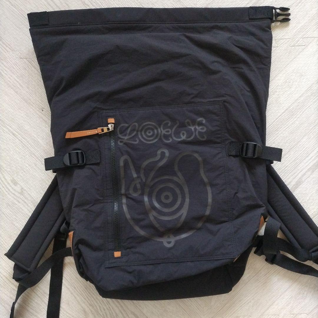 ロエベ リサイクルナイロンロールトップ バックパック
