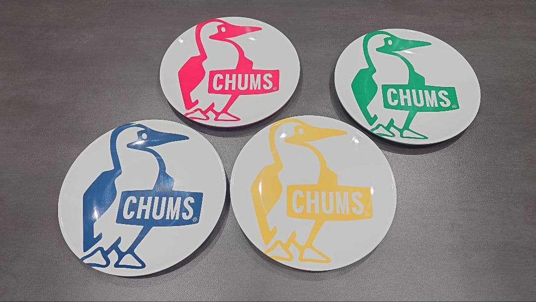 【廃盤】CHUMS メラミンディッシュ セット＋スプーン、フォーク