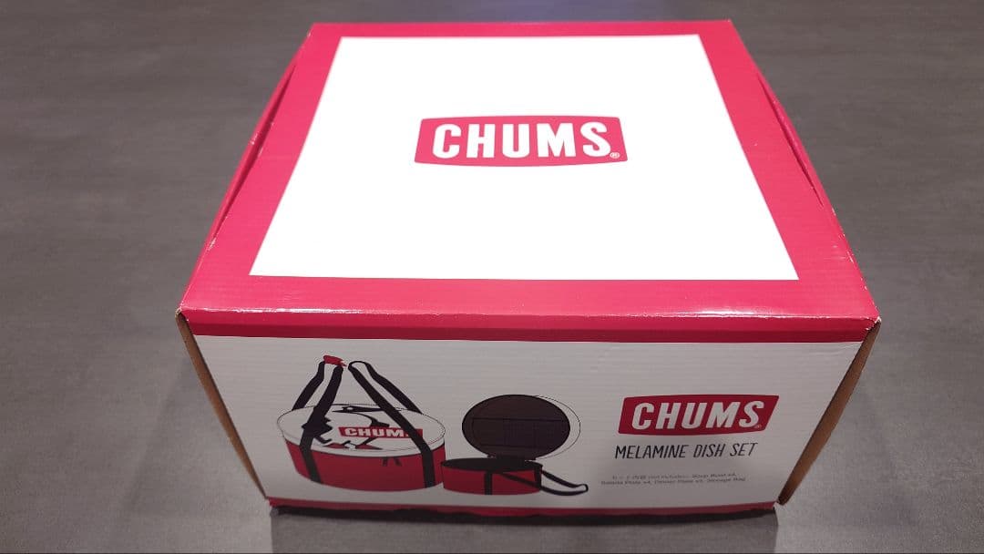 【廃盤】CHUMS メラミンディッシュ セット＋スプーン、フォーク