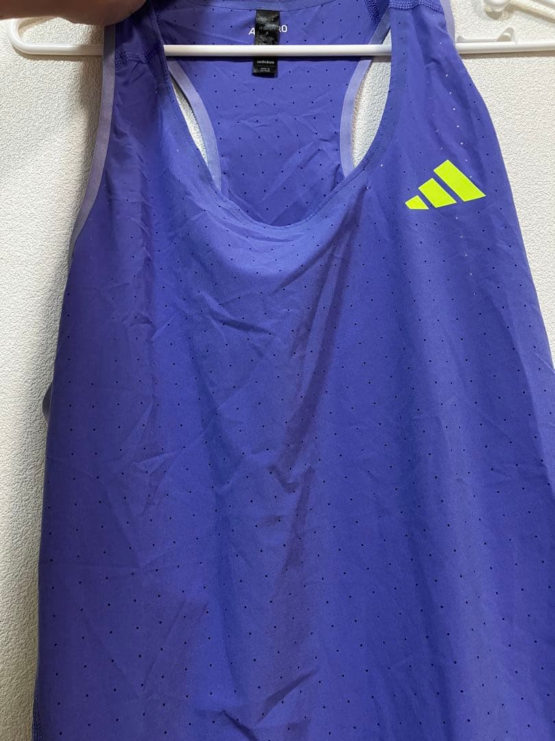 アディゼロ シングレットランニング 陸上用シャツ 3枚セットLサイズ