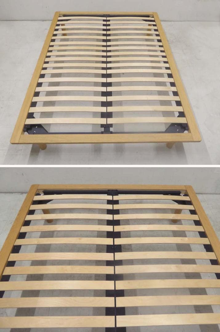 ■無印良品■オーク材 ダブルサイズ ベッドフレーム