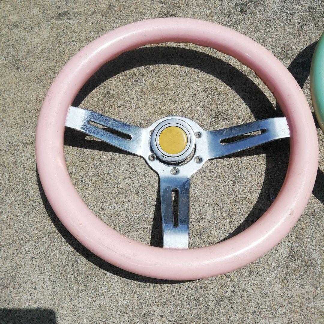 ノーブランド 社外ステアリング２個　ホーンボタン１個