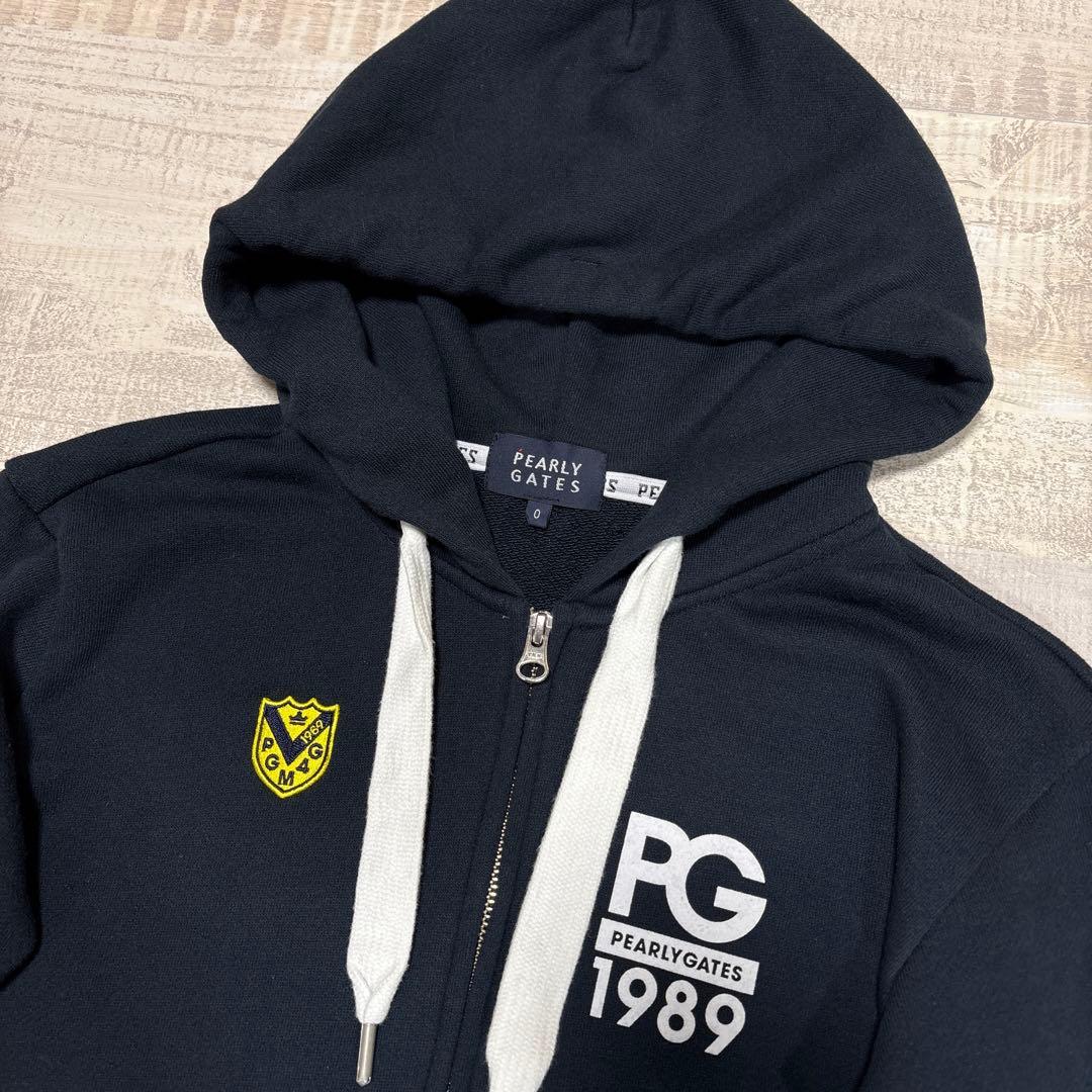 パーリーゲイツ★綿50%混★ストレッチダブルジップ【レディース サイズ0（S）】