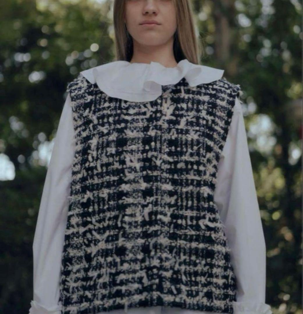 新品 OHGA ツイードベスト