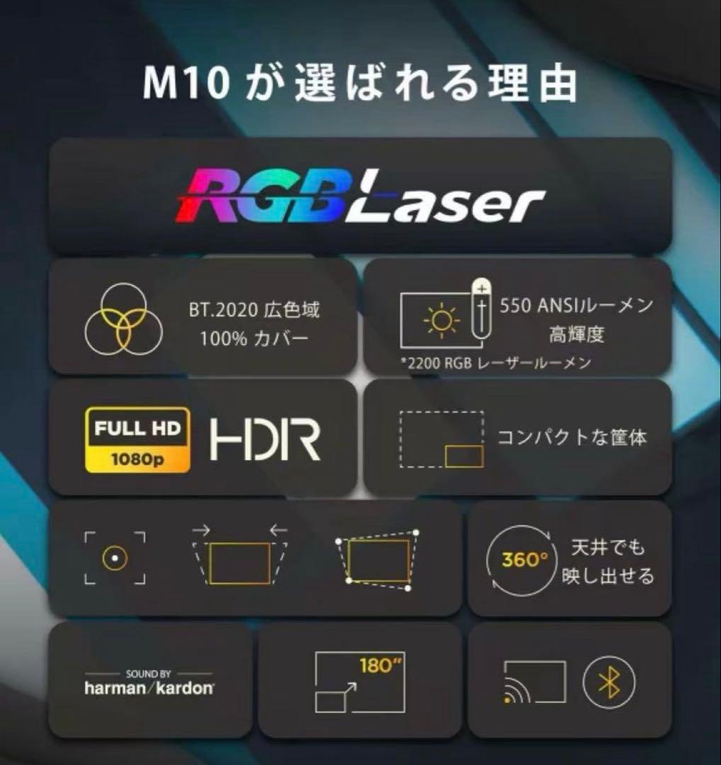 新品未開封ViewSonic M10 3色レーザープロジェクター