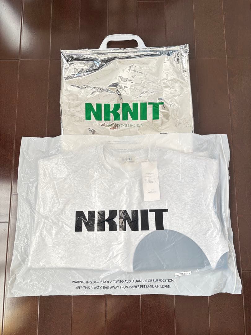 【新品・未開封】NKNIT グレー ハート スウェット トレーナー 裏起毛 袋付