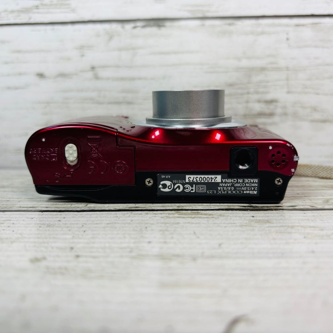 【動作良好】Nikon デジタルカメラCOOLPIX L23 レッド