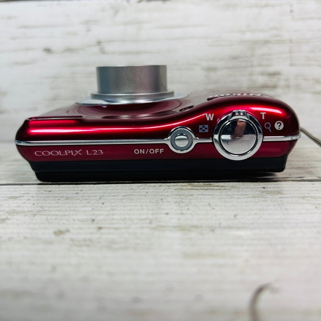 【動作良好】Nikon デジタルカメラCOOLPIX L23 レッド