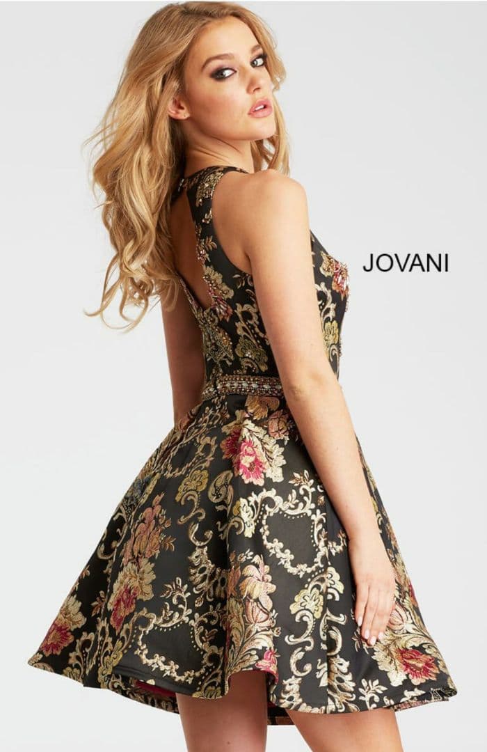 JOVANI かなり豪華なミニ丈　ドレスワンピース♡