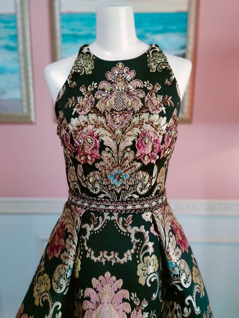 JOVANI かなり豪華なミニ丈　ドレスワンピース♡