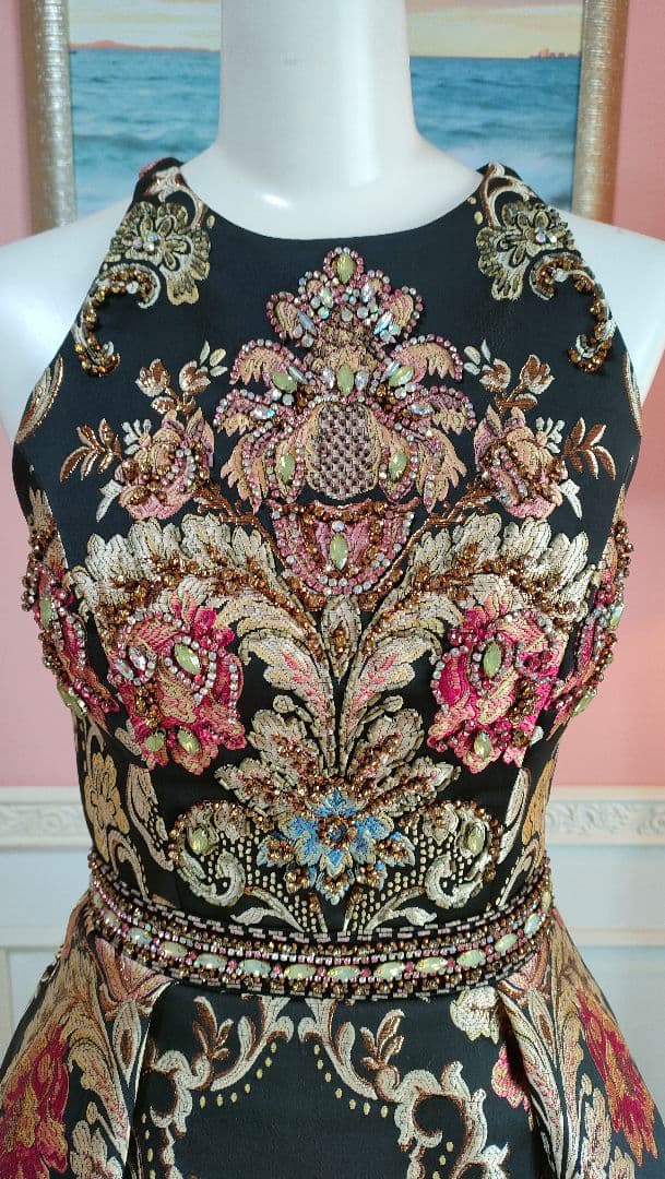 JOVANI かなり豪華なミニ丈　ドレスワンピース♡