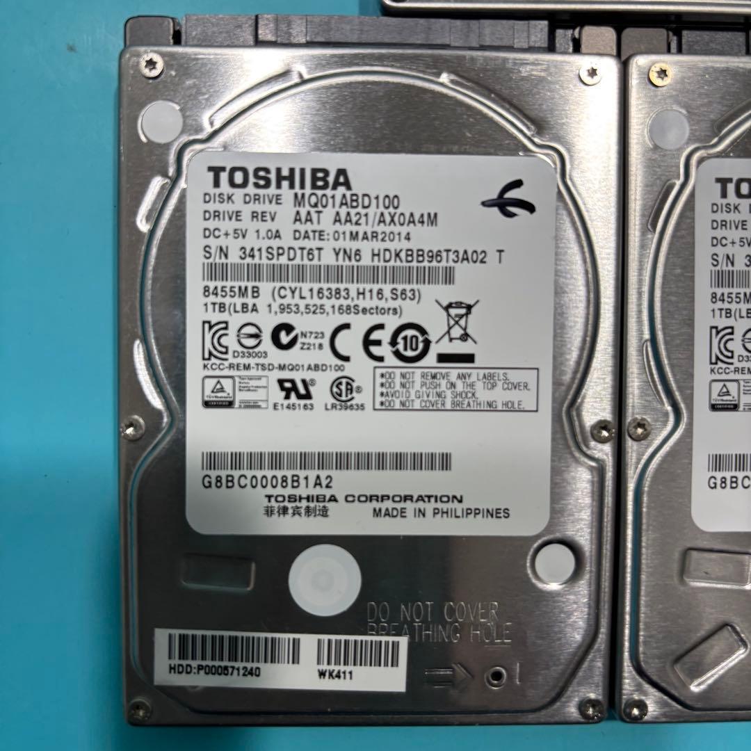 【1TB】【TOSHIBA製 統一‼】★動作良好★2.5インチ★内臓HDD★