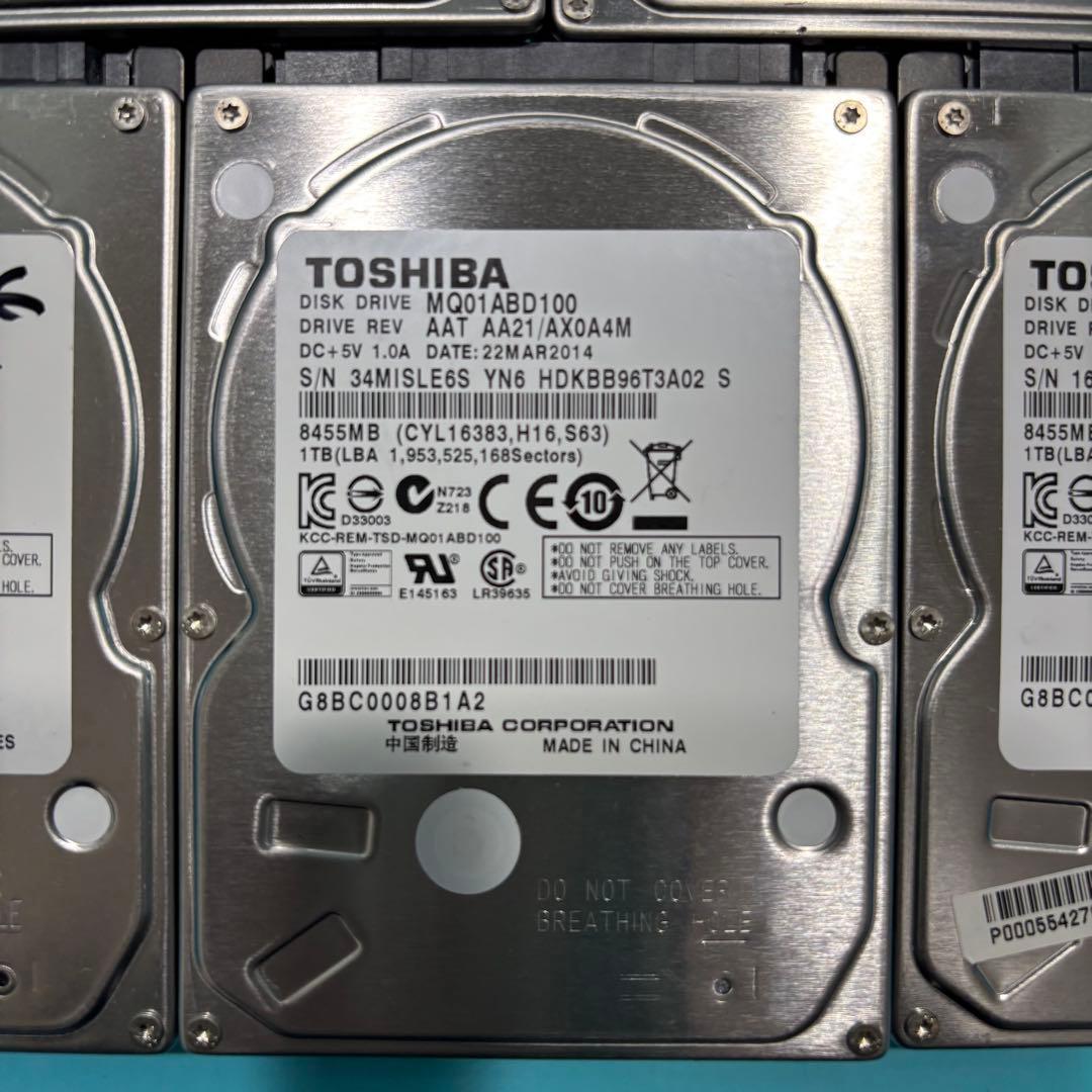 【1TB】【TOSHIBA製 統一‼】★動作良好★2.5インチ★内臓HDD★