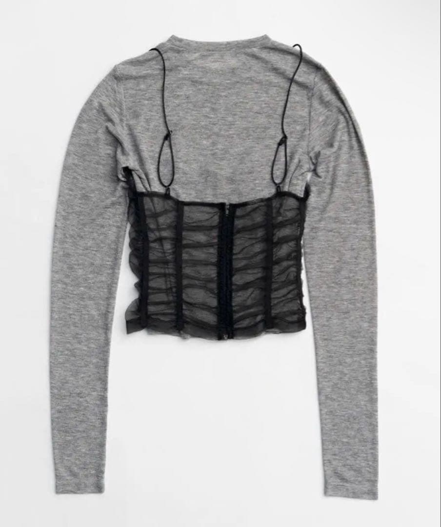 PRANK PROJECT シースルービスチェレイヤードトップ