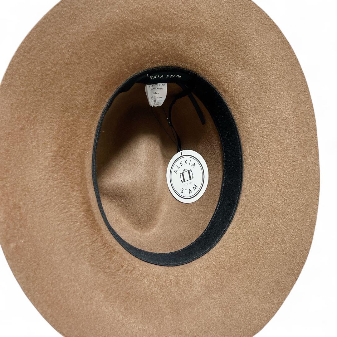 【新品タグ付】ALEXIA STAM Flat Brim Fedora Hat