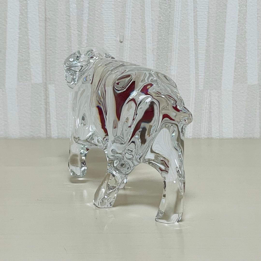 Baccarat バカラ 干支 クリスタル フィギュリン 置物 丑 牛 ウシ