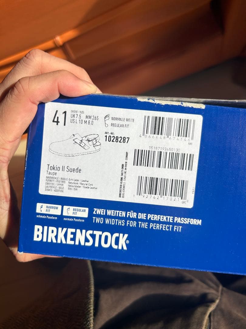 【未使用】ビルケンシュトック　グレー　tokio