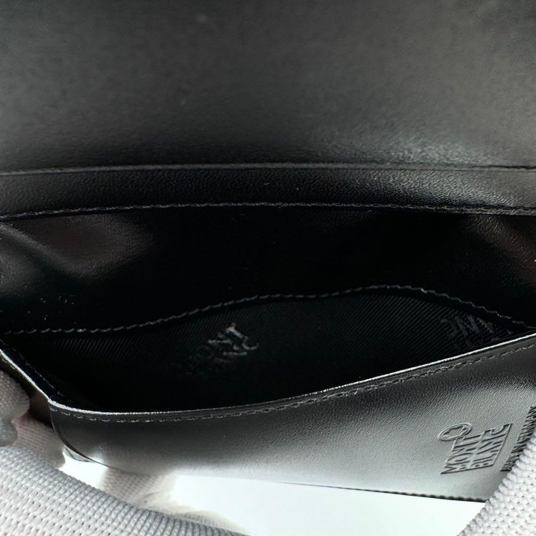 新品✨MONTBRANC 名刺入れ　本革　ブラック　付属品完備