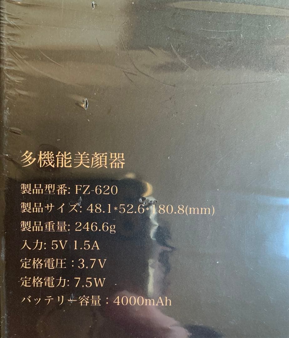 美顔器 EMS 顔 美顔器 多機能美顔器 リフトケア 冷却機能 4色LED