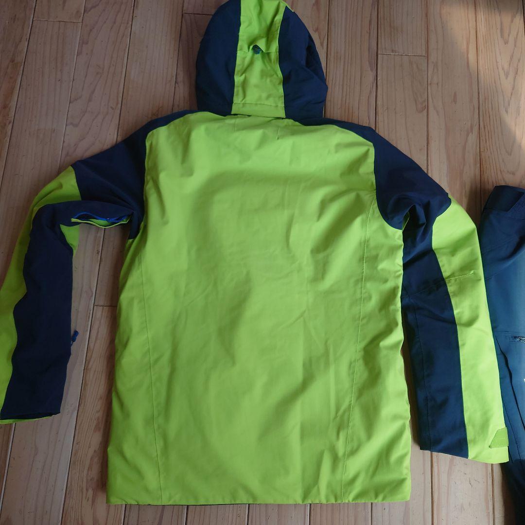 Salomon スキーウェア 上下　ライムイエロー/ネイビーS（日本M）