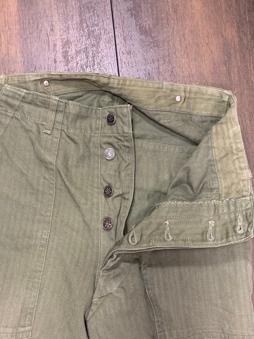 40s US M-47 HBT ベイカーパンツ ヘリンボーン 13スター